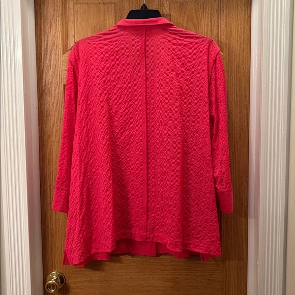 Ali Miles - Textured Pink Button-Down Shirt - Picture 2 of 8